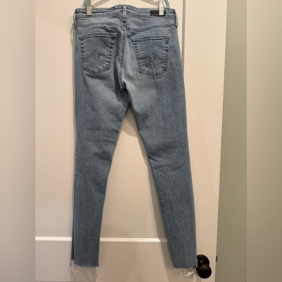 Adriano Goldschmied AG 26R Mid-Rise Legging skinny Ankle 27" Inseam Distressed - Picture 2 of 8